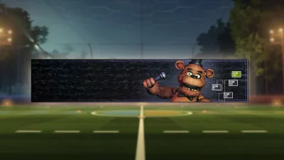 Estandarte de jugador con Freddy en las cámaras de seguridad