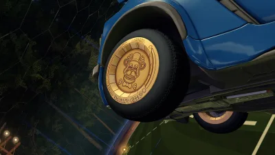Ruedas Faz-Token con la moneda dorada de Freddy's